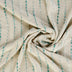 Cream Woven Cotton Striped Throw Blanket - Minihomy