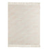 Cream Woven Cotton Striped Throw Blanket - Minihomy