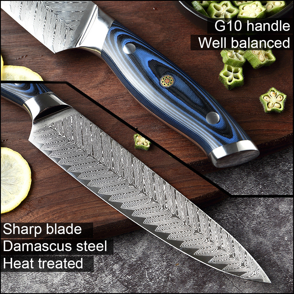 Kitchen Stainless Steel Damascus Knife Set