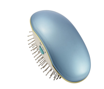 Portable negative ion anti-static straight hair vibration massage comb
