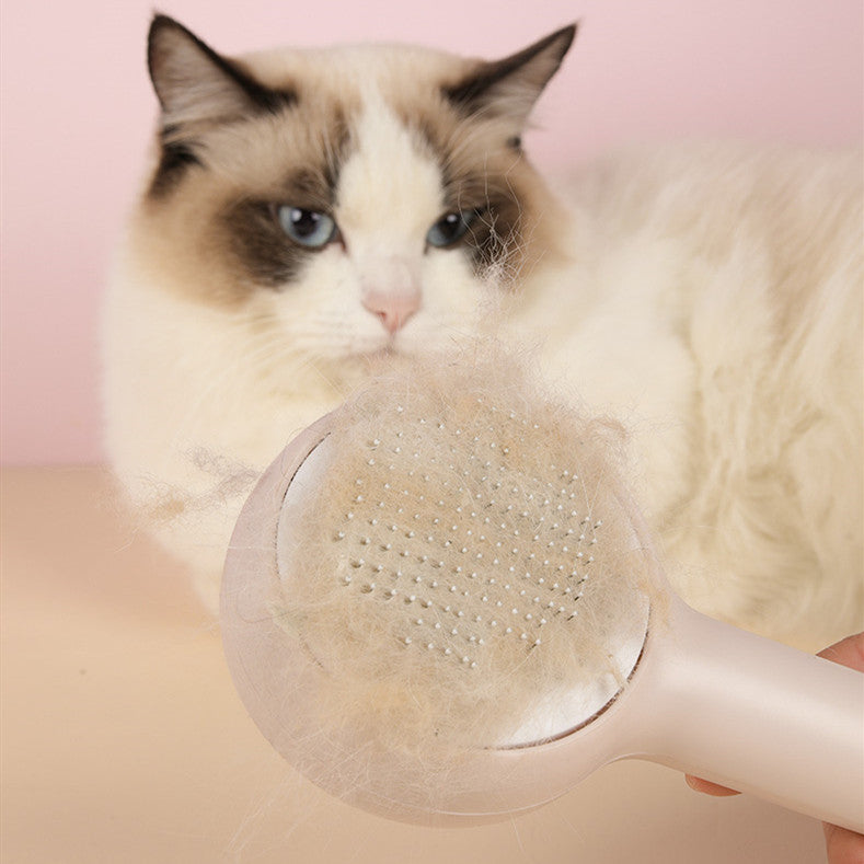 Cat Combing Brush To Float Dog Combing Artifact Hair Cleaner Needle Comb - Minihomy