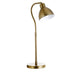 25" Brass Metal Arched Table Lamp With Brass Dome Shade - Minihomy