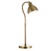 25" Brass Metal Arched Table Lamp With Brass Dome Shade - Minihomy