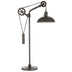 33" Gray Metal Adjustable Desk Table Lamp With Gray Dome Shade - Minihomy