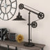 29" Black Metal Desk Table Lamp With Black Cone Shade - Minihomy