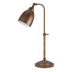 28" Rust Metal Adjustable Table Lamp With Rust Dome Shade - Minihomy