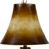 30" Brown Antlers Table Lamp With Two Tone Brown Bell Shade - Minihomy