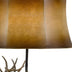 31" Bronze Table Lamp With Brown Bell Shade - Minihomy