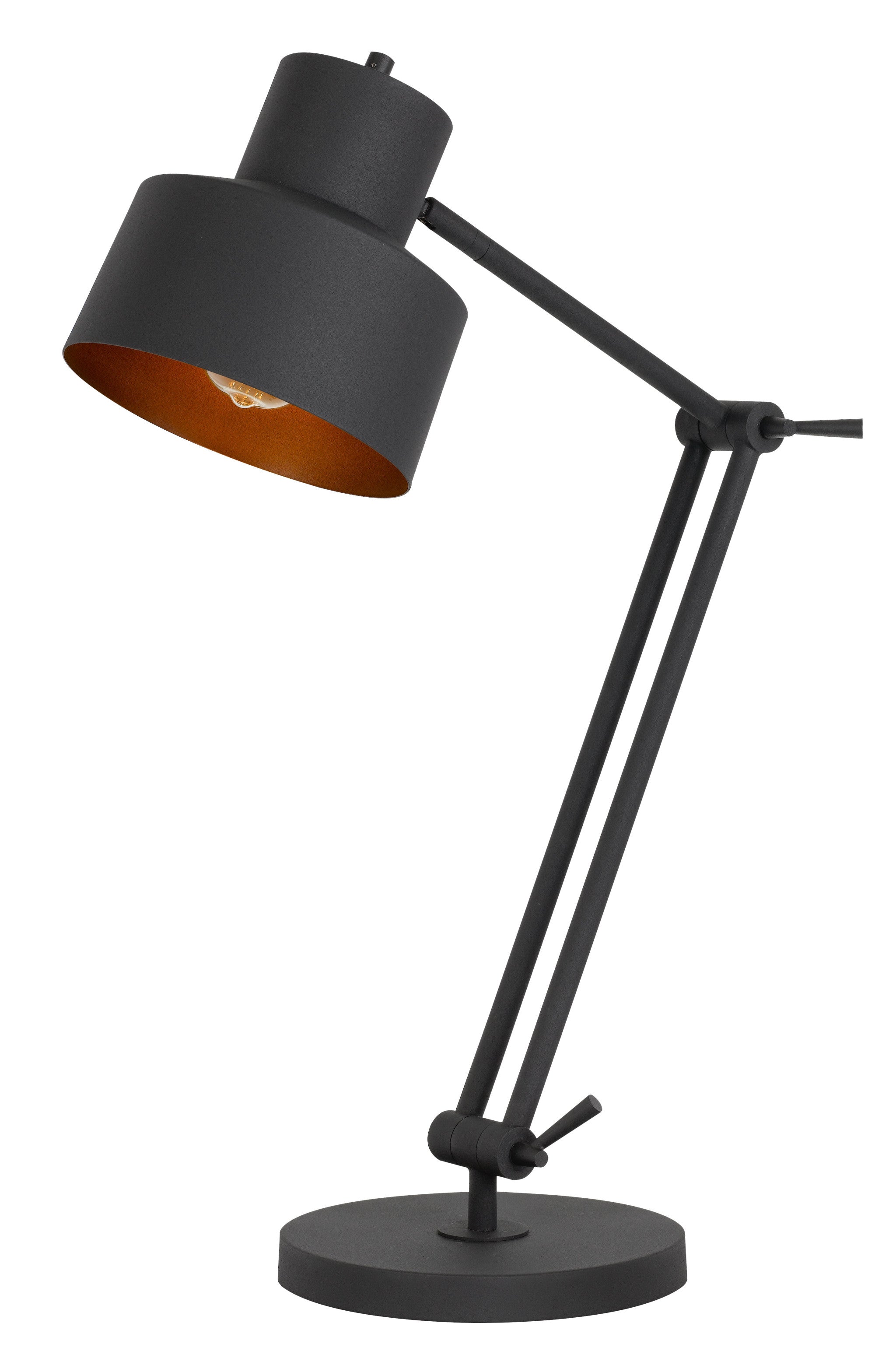 33" Black Metal Desk Table Lamp - Minihomy