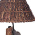 29" Bronze Table Lamp With Brown Empire Shade - Minihomy