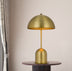 20" Antiqued Brass Metal Desk Table Lamp With Antiqued Brass Dome Shade - Minihomy