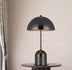 20" Gunmetal Metal Desk Table Lamp With Gunmetal Dome Shade - Minihomy