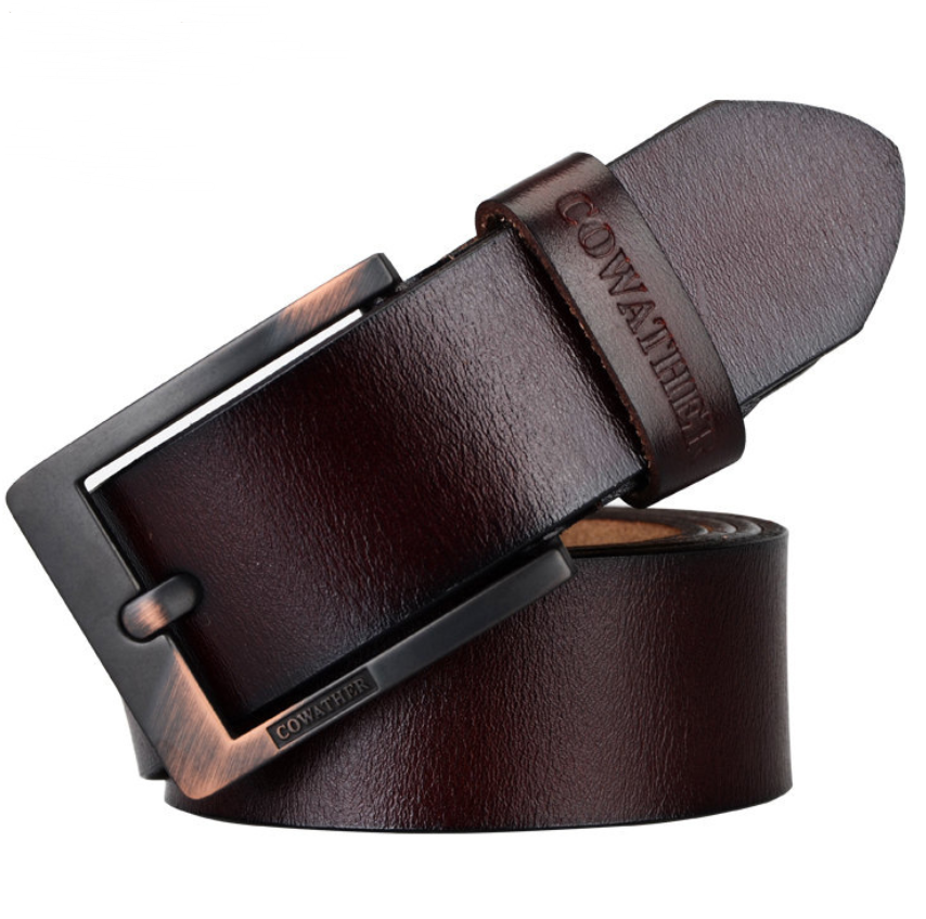 Men's leather belt