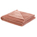 Blush Knitted PolYester Solid Color Plush Throw Blanket - Minihomy