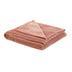 Blush Knitted PolYester Solid Color Plush Throw Blanket - Minihomy