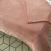 Blush Knitted PolYester Solid Color Plush Throw Blanket - Minihomy