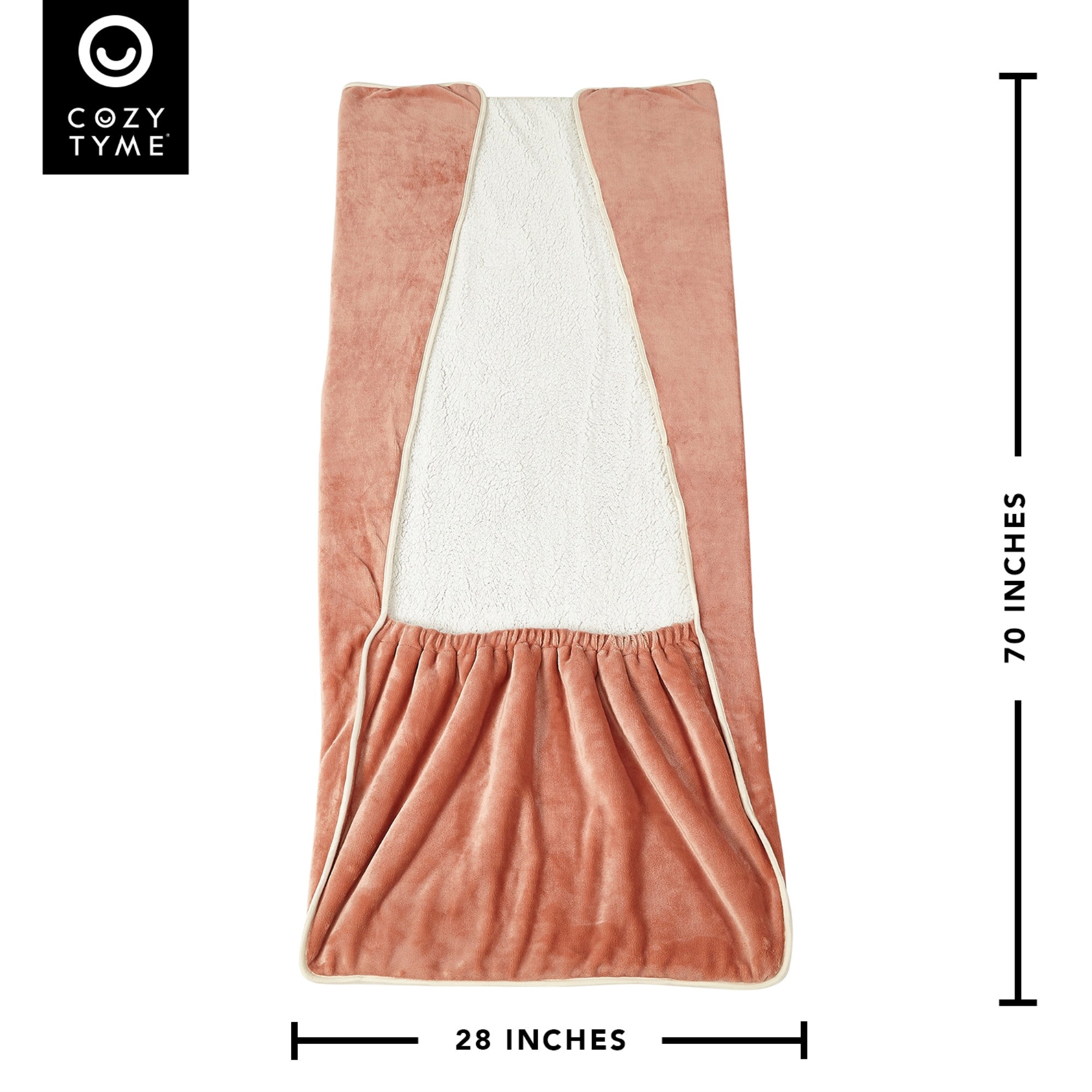 Blush Knitted PolYester Solid Color Plush Throw Blanket - Minihomy