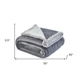 Brown Knitted PolYester Solid Color Plush Throw Blanket - Minihomy