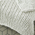 Blush Knitted Polyester Solid Color Throw Blanket - Minihomy