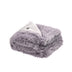 Blush Knitted PolYester Solid Color Plush Throw Blanket - Minihomy