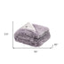 Blush Knitted PolYester Solid Color Plush Throw Blanket - Minihomy