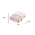 Blush Knitted Acrylic Geometric Throw Blanket - Minihomy