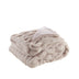 Blush Knitted Polyester Solid Color Throw Blanket - Minihomy