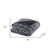 Black Knitted PolYester Solid Color Plush Throw Blanket - Minihomy