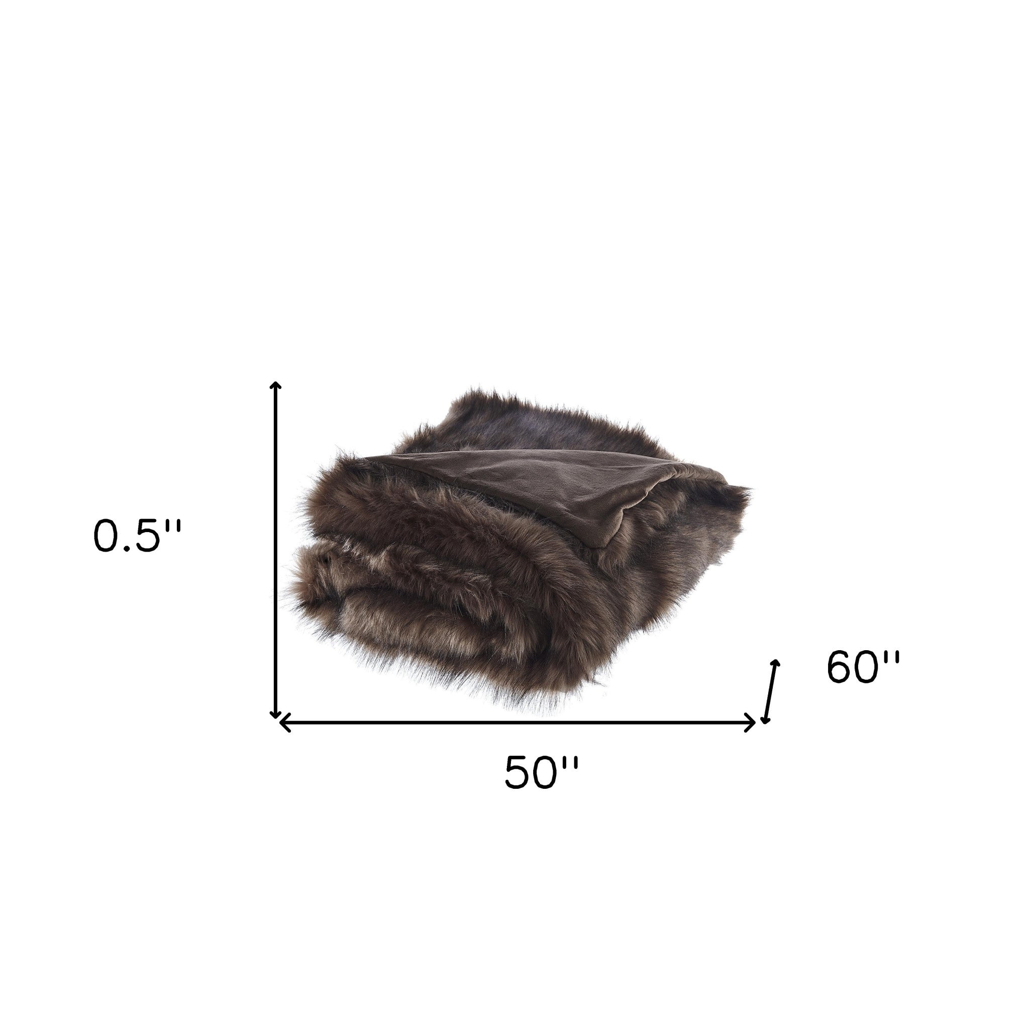 Brown Knitted Acrylic Animal Print Throw Blanket - Minihomy