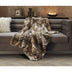 Brown Knitted Acrylic Animal Print Throw Blanket - Minihomy