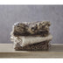 Brown Knitted Acrylic Animal Print Throw Blanket - Minihomy