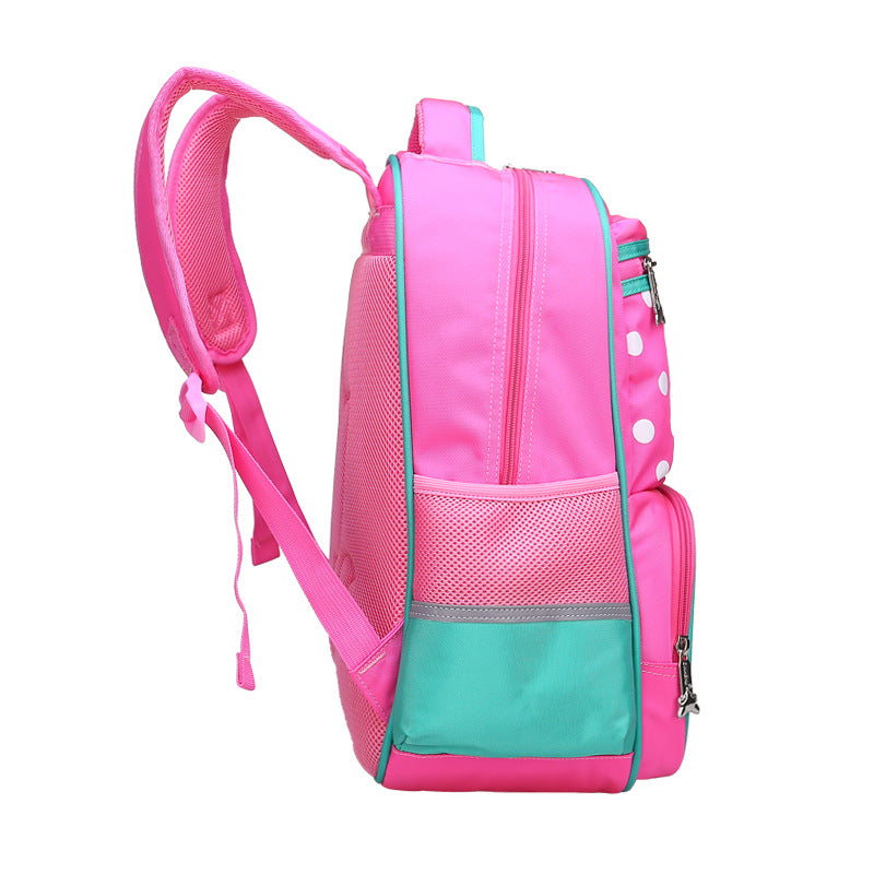 Children's schoolbags, schoolchildren, boys and girls, 1-3-4-6 grade English wind reducing children's backpacker