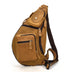 Chest Bag Men's Diagonal Bag Leather Casual Outdoor Travel Bag Shoulder Bag