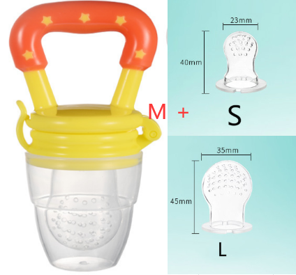 Baby Silicone Pacifier Encapsulated To Soothe Complementary Food Feeding Artifact