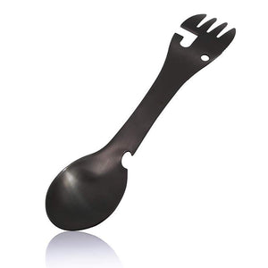 Tableware Multitool Bottle Stainless Steel Cutlery Flatware Utensil Fork Can Opener Spork Picnic Multi Tool