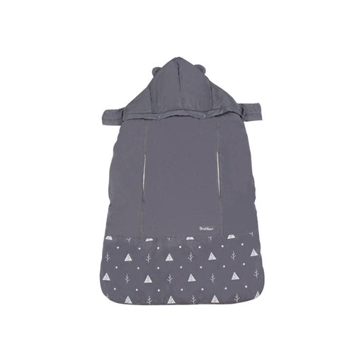 Baby out of the windproof cloak straps are thickened to keep warm sleeping bag