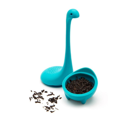 Silicone tea strainer, Loch Ness, water bubble, silicone tea, tea leak