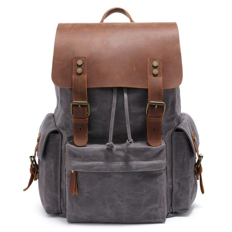 Canvas shoulder bag for men