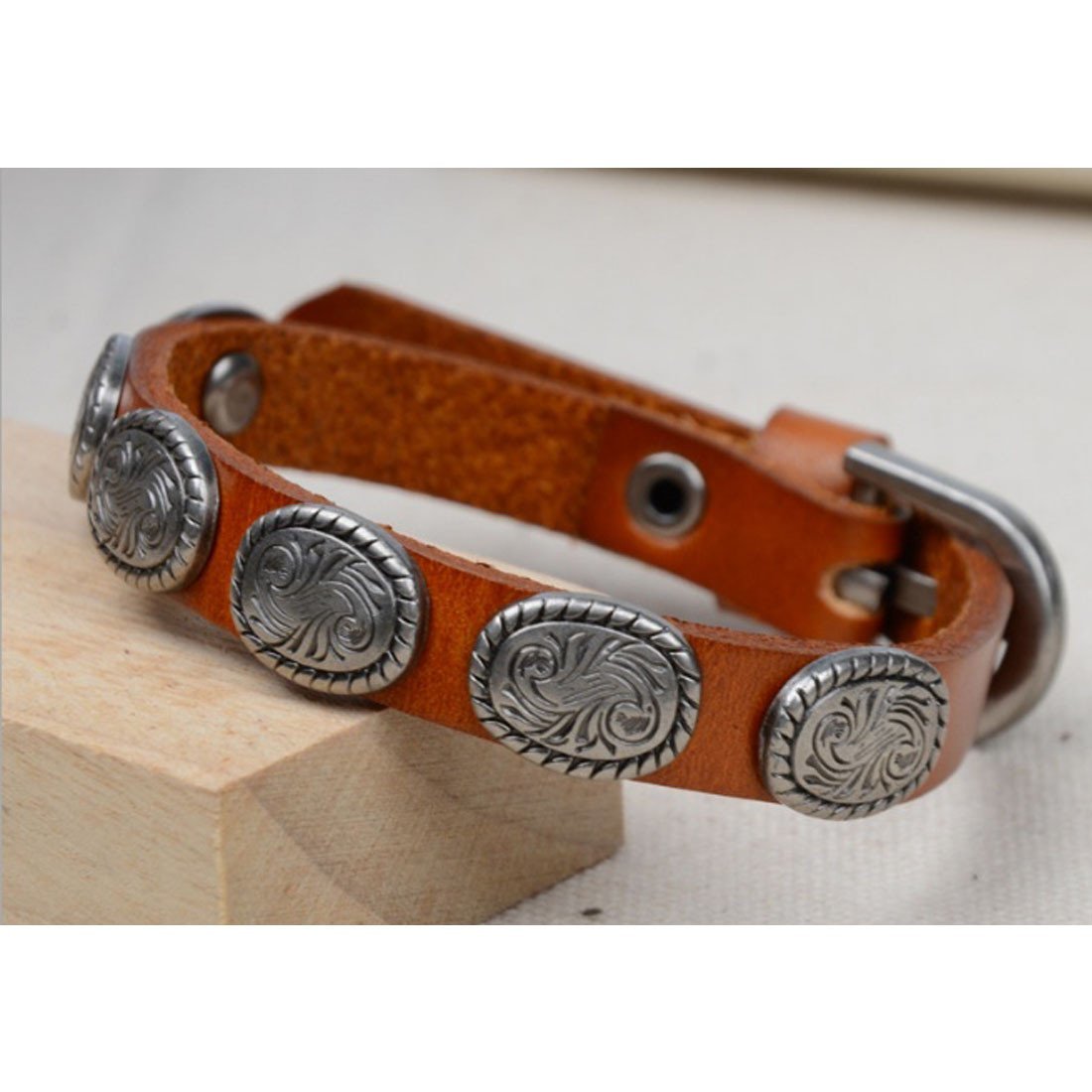 WRANGLER Vintage Look Genuine Leather Bracelet