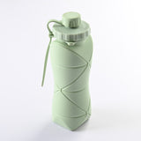 600ml Folding Silicone Water Bottle - Portable Sports Bottle