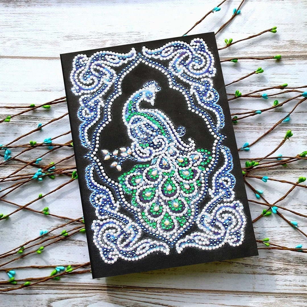 Peacock Beauty Journal Note Book  Diamond Painting - Minihomy