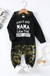 Boys Letter Graphic Hoodie and Joggers Set - Minihomy