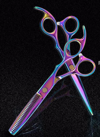 Dazzling Color Electroplating Barber Shop Hair Salon Salon Bangs Thinning Cut Hair