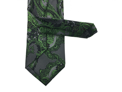 Mens fancy business polyester woven necktie gift sets with cufflink with hanky