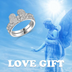 Angel Wings Gift For Women 925 Sterling Silver Cute Animals Ring Jewelry For Women