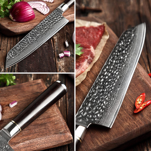 Professional chef's knife western food meat cleaver household