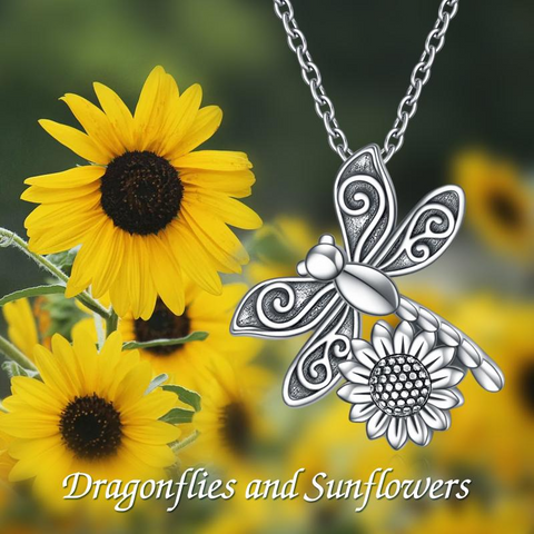 Dragonfly Cremation Necklace Jewelry for Ashes Sterling Silver for Women