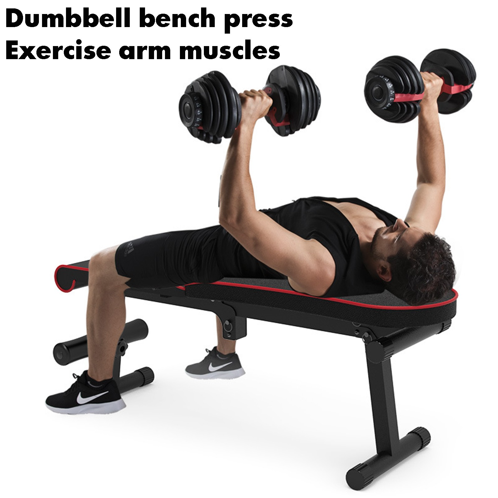 Multifunctional Adjustable Supine Board Fitness Equipment Folding Dumbbell Bench