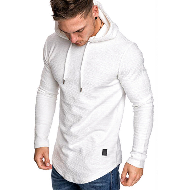 Men Hoodie Sweatshirt Casual Long Sleeve Slim Tops Gym T-shir - Minihomy