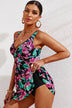 Full Size Twist Front Sleeveless Swim Dress - Minihomy